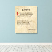Toile Parchemin Shakespeare Sonnet 7 (Insitu (Plancher de Bois))
