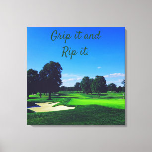 Toile Parcours de golf Grip it et Rip it