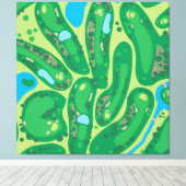 Toile Parcours De Golf Par Golf Vert (Insitu (Plancher de Bois))
