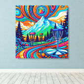 Toile Parcours de golf Psychedelic Disk (Insitu (Plancher de Bois))