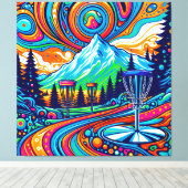 Toile Parcours de golf Psychedelic Disk (Insitu (Plancher de Bois))