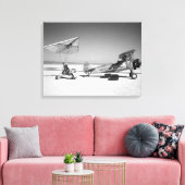 Toile Paresev 1-A sur Lakebed avec Tow Plane (Insitu(Salon))