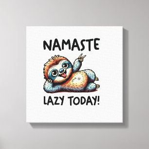 Toile Paresseux Chill Namaste Vibes Détente