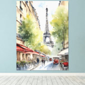 Toile Paris aquarelle (Insitu (Plancher de Bois))