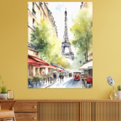 Toile Paris aquarelle (Insitu(Salon))