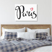 Toile Paris Brush Lettering (Insitu(Chambre))