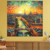 Toile Paris by night van Gogh (Insitu(Salon))