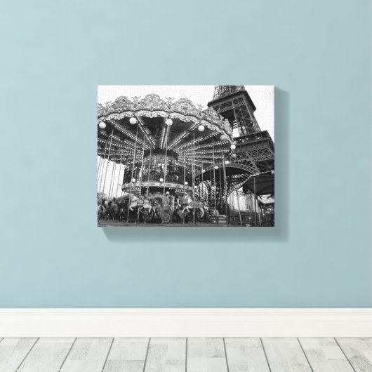 Toile Paris Carousel (Insitu (Plancher de Bois))