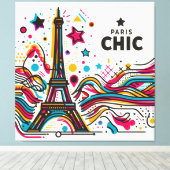 Toile Paris Chic Vibes #2 (Insitu (Plancher de Bois))