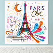 Toile Paris Chic Vibes #3 (Insitu (Plancher de Bois))