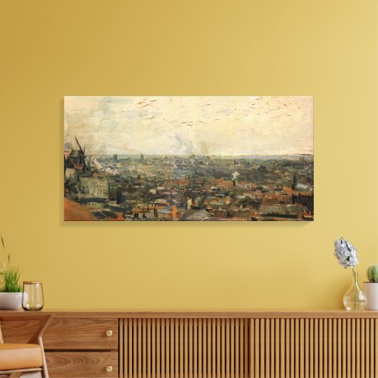 Toile Paris depuis Montmartre par Vincent van Gogh (Insitu(Salon))