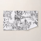 Toile Paris Eiffel noir et blanc (Serviette à main)