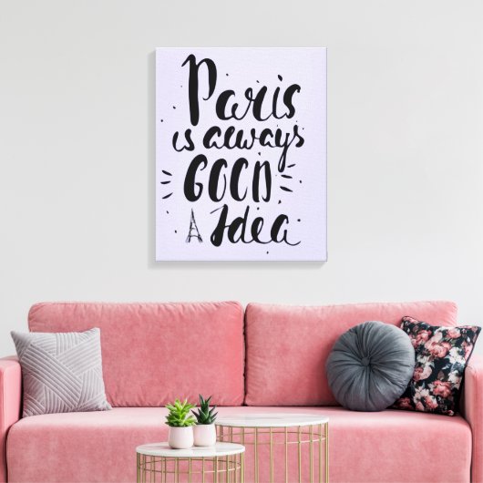 Toile Paris Est Toujours Une Bonne Idée (Insitu(Salon))