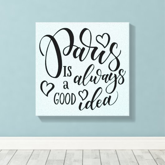 Toile Paris Is Always A Good Idea Script (Insitu (Plancher de Bois))