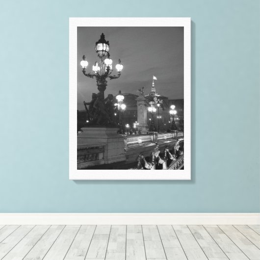 Toile Paris la nuit (Insitu (Plancher de Bois))