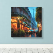 Toile Paris la nuit (Insitu (Plancher de Bois))