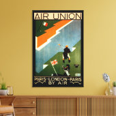 Toile Paris - Londres - Paris par Air (Insitu(Salon))