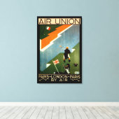 Toile Paris - Londres - Paris par Air (Insitu (Plancher de Bois))