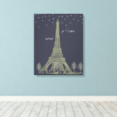 Toile Paris Nuit (Insitu (Plancher de Bois))