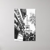 Toile Paris Photographie Décor en noir et blanc (Recto)
