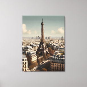 Toile Paris poster vintage