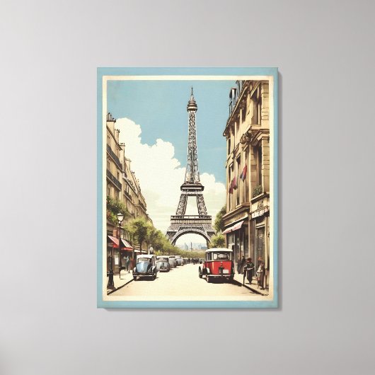 Toile Paris poster vintage (Recto)