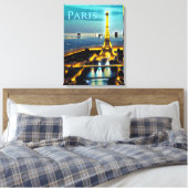 Toile Paris sous un ciel bleu turquoise (Insitu(Chambre))
