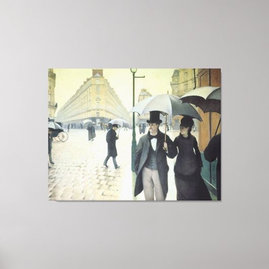 Toile Paris Street, Rainy Day par Caillebotte (Recto)