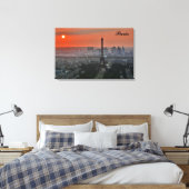 Toile Paris Sunset Tour Eiffel France Photo (Insitu(Chambre))