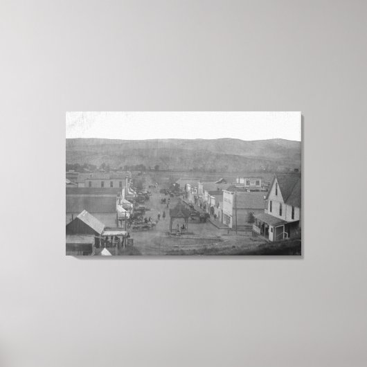 Toile Paris, TexasVue aérienne de TownParis, TX (Recto)