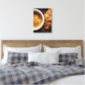 Toile Parisian Coffee & Croissant Art (Insitu(Chambre))