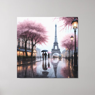 Toile Parisian Spring Rain