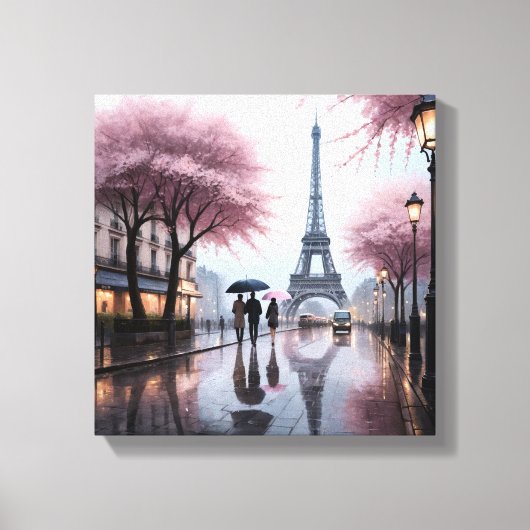 Toile Parisian Spring Rain (Recto)
