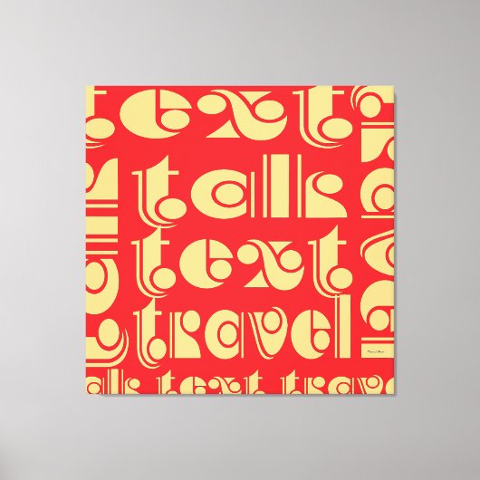 Toile Parler Texte Voyager (Recto)