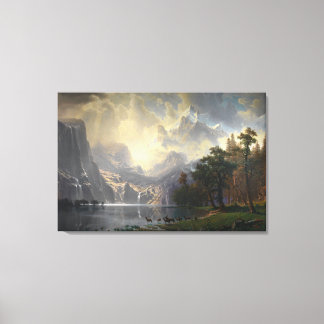 Toile Parmi La Sierra Nevada Par Albert Bierstadt