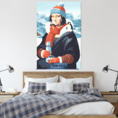 Toile Parodie drôle de l'art de Mona (Insitu(Chambre))