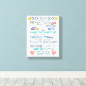 Toile Parodie jay silent bob drôle de cadeau pour bébé e (Insitu (Plancher de Bois))