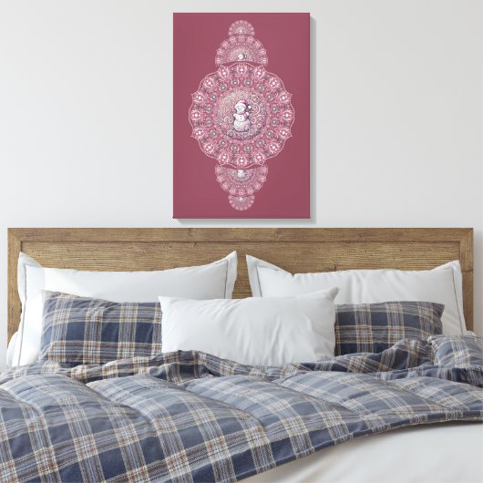 Toile Paroi de mandala ornementale en motoneige (Insitu(Chambre))