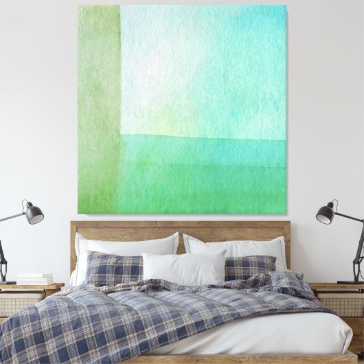 Toile Paroi de rêve Abstrait vert (Insitu(Chambre))