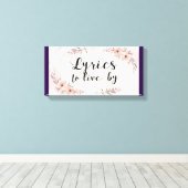 Toile Paroles à vivre (Insitu (Plancher de Bois))