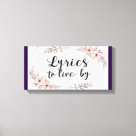 Toile Paroles à vivre (Recto)
