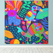 Toile Parrot de la Jungle australienne Kangaroo Koala (Insitu (Plancher de Bois))