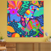 Toile Parrot de la Jungle australienne Kangaroo Koala (Insitu(Salon))