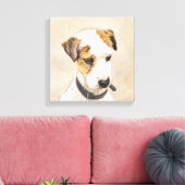 Toile Parson Jack Russell Terrier Peinture - Chien Art (Insitu(Salon))