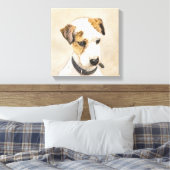 Toile Parson Jack Russell Terrier Peinture - Chien Art (Insitu(Chambre))