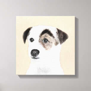 Toile Parson Jack Russell Terrier Peinture - Chien Art