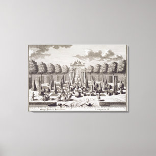 Toile Parterre aux orangers dans le jardin du