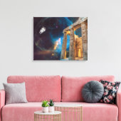 Toile Parthénon Acropole Grèce rencontre l'espace (Insitu(Salon))