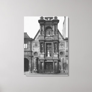 Toile Partie centrale du fa�ade principal