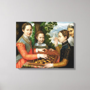 Toile Partie d'échecs par Sofonisba Anguissola - Circa